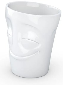 'Elégedett' fehér porcelánbögre, 350 ml - 58products