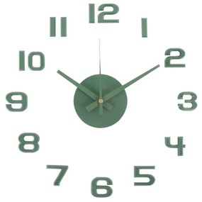 Karlsson 6001GR design öntapadós óra zöld, 40 cm átmérő