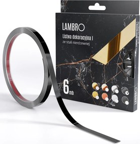 ambro öntapadós díszcsík fekete fényes 10-20mm