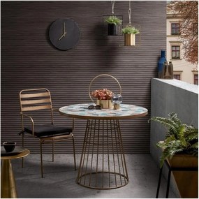 Alumínium kerek tárolóasztal ø 39 cm Rhet – Kave Home