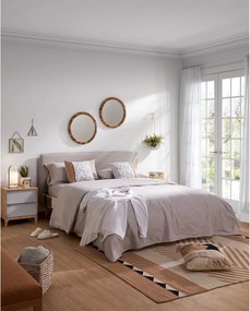 Lydia bézs kétszemélyes ágy, 160 x 200 cm - Kave Home