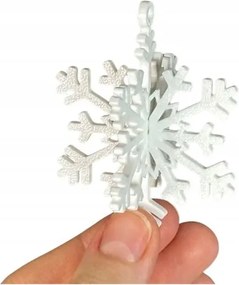 10 db-os hópehely karácsonyfadísz szett 3D nyomtatás Összecsukható szett Ajándék Dekoráció