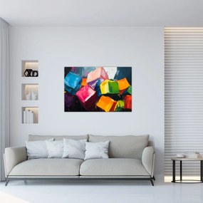 Kép - Színes kockák (90x60 cm)