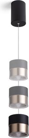 RENDL JUNIPER závěsná stahovatelná černá/zlatá 230V LED 15W 30° 3000K