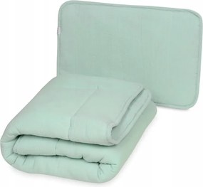 Csecsemő paplan 100x135 párna 40x60 Muslin Menta