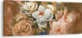 Kép - Festett csokor virág (120x50 cm)