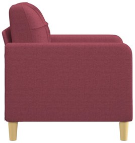 bordó szövet kanapéfotel 60 cm