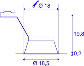 SLV HORN 113170 Beépíthető spotlámpa 1x75W/GU10/ES111 IP20