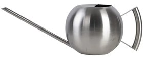 Modern, gömb alakú rozsdamentes acél locsolókanna, 1,2 literes