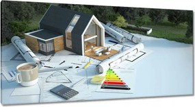 Festmények 115x55 Otthon design építés kávé