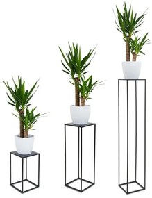 Virágállvány 40x24 cm fekete