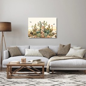 Üveg kép - Sivatag, akvarell (70x50 cm)