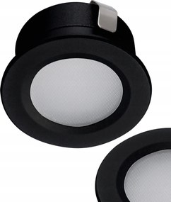 Mennyezeti Led lámpa Szemes Vízálló Fürdőszoba Imber 1W 30lm Hideg Fekete