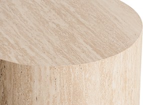 Novula kerek dohányzóasztal 45 cm - travertin