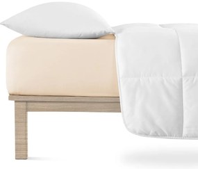 Bézs gumis jersey lepedő 200x220 cm Boxspring – Andrea Simone