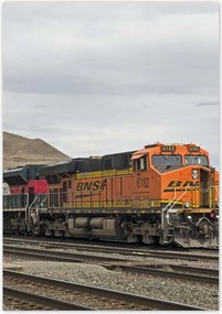 Poszterek 70x100 Vonat Vasút Sínek Kilátás