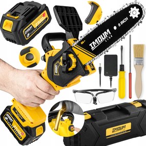 Mini Láncfűrész Akkus Láncfűrész 8" Két Akkumulátor Imoum Készlet