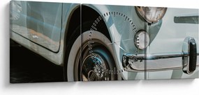 Kép - Fiat retro autó (órával) (90x30 cm)