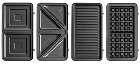 Concept SV3070 - XXL 4 az 1-ben kenyérpirító 900W/230V fekete/acél