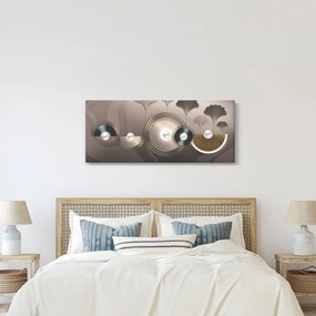 Kép - Aranybarna absztrakció (120x50 cm)
