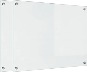 vidaXL Konyhai splashback 2 pcs Átlátszó 80 x 60 cm edzett üveg