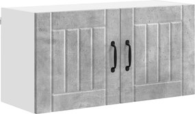 vidaXL Konyhaszekrény Beton Szürke 80 x 31 x 40 cm Faanyag