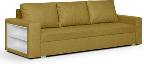 DOLAR I Háromszemélyes kinyitható kanapé Sárga
