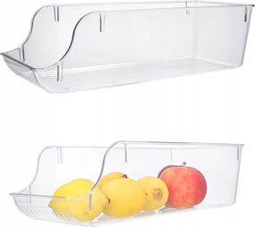 Tároló doboz hűtőszekrényhez élelmiszer tároló rendszerező 15x36 cm