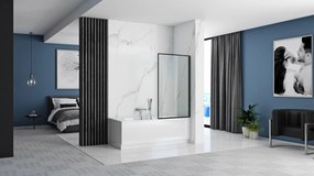 Rea LAGOS FIX - kádparaván, 1 lapos, 70 x 140 cm, fekete-átlátszó, REA-K7689