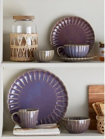 Sötétlila kőedény tányér ø 27 cm Latina – Bloomingville