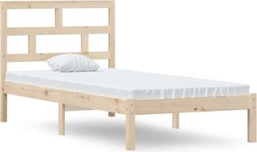 vidaXL tömör fa ágykeret 90 x 190 cm (Single)