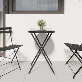 Összecsukható Bisztróasztal Antracit Ø50x71 cm Porszórt Acél