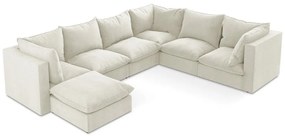 Bézs sarokkanapé (jobb oldali-U alakú) Manao – Makamii