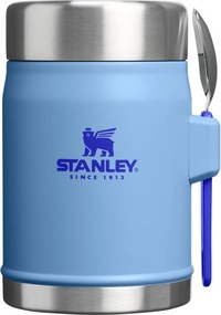 Kék rozsdamentes acél ételtartó termosz 400 ml Legendary Food Jar + Spork Blue Sky – Stanley