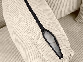 Krémszínű sarokkanapé SMART COSARO, kétoldalas + 2 párna AJÁNDÉK