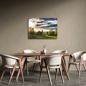 Kép egy házrol a réten (70x50 cm)