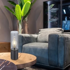 Globo 21000TB - Érintős asztali lámpa ANNIKA 1xE27/25W/230V átm. 9 cm fekete