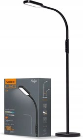 Led Padlólámpa 12W 1280lm 5500K Hideg Fekete Tompítható Tokyo Videx