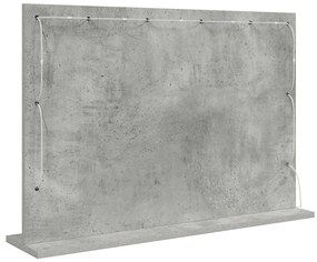 pipere tükör Beton szürke Üveg 80 x 55 x 18 cm Tükör