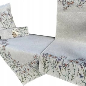 Eden Asztalterítő Levendula és margaréta 40x140 cm Chenille 0,4x1,4 m