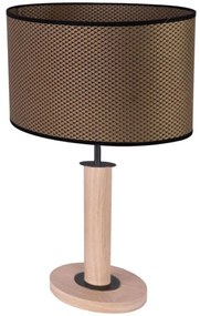 Spot-Light 7017400311537 - MERCEDES asztali lámpa 1xE27/40W/230V tölgy