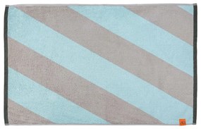 Mentazöld bio pamut fürdőszobai kilépő 50x80 cm Diagonal – Mette Ditmer Denmark