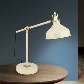 Orion LA 4-1222/1 - Asztali lámpa SCHILLER 1xE27/40W/230V krémes/bronz