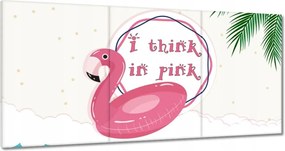 Vászonkép 120x60 Rózsaszín flamingó