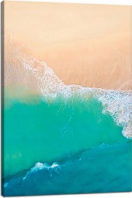 Vászonkép Hullámok Vízpart Homok 40x60 cm Ideális ajándék