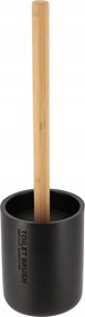 Polyresin Bambusz Wc Kefe Ø 10,4 CM Fekete