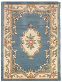 Aubusson kék gyapjú szőnyeg, 150 x 240 cm - Flair Rugs