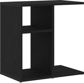 vidaXL Oldal asztal Fekete tölgy 50 x 30 x 50 cm Faanyag