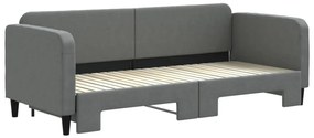 sötétszürke kihúzható szövet heverő 80 x 200 cm
