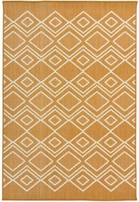 Kültéri Szőnyeg Erkélyre Zsinóros Narancssárga Rombusz Colorado 120x170 cm